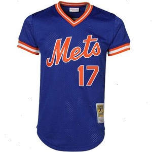 Keith Hernandez New York Mets Mitchell & Ness Cooperstown Mesh Batting Practice Jersey Royal