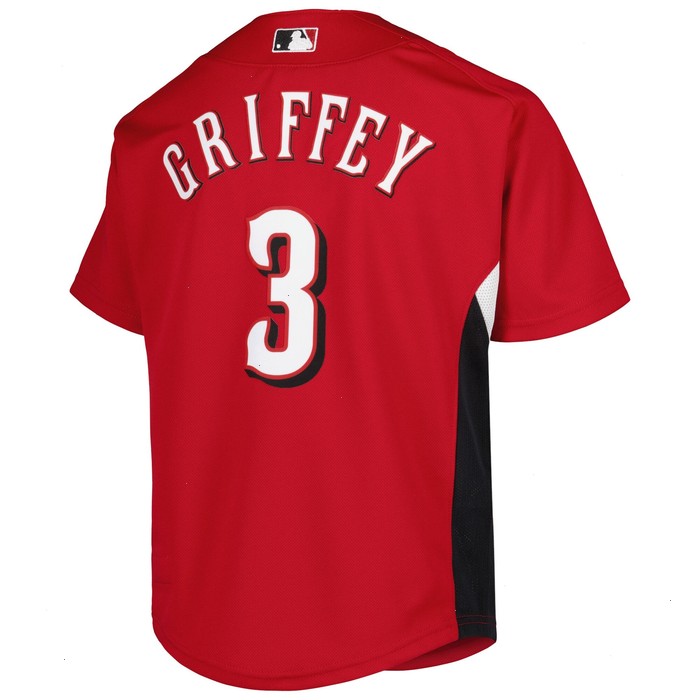 Ken Griffey Jr. Cincinnati Reds Mitchell & Ness Youth Cooperstown Collection Batting Practice Jersey - Red