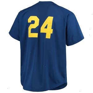 Ken Griffey Jr. Seattle Mariners Mitchell & Ness Big & Tall Cooperstown Collection Mesh Batting Practice Jersey - Royal