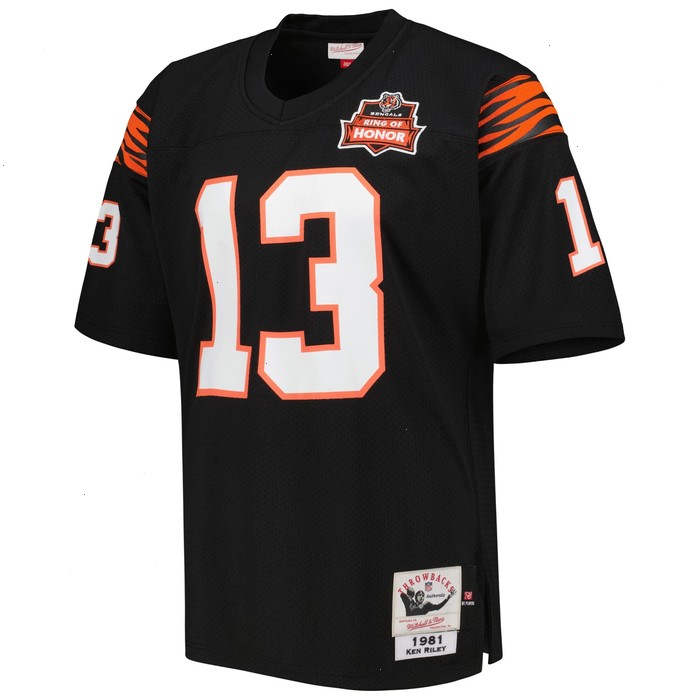 Ken Riley Cincinnati Bengals Mitchell & Ness 1981 Authentic Retired Player Jersey - Black