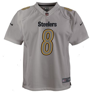 Kenny Pickett Pittsburgh Steelers Nike Youth Atmosphere Game Jersey - Gray