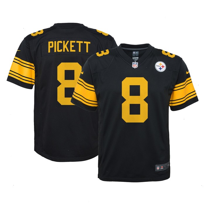 Kenny Pickett Pittsburgh Steelers Nike Youth Game Jersey - Black