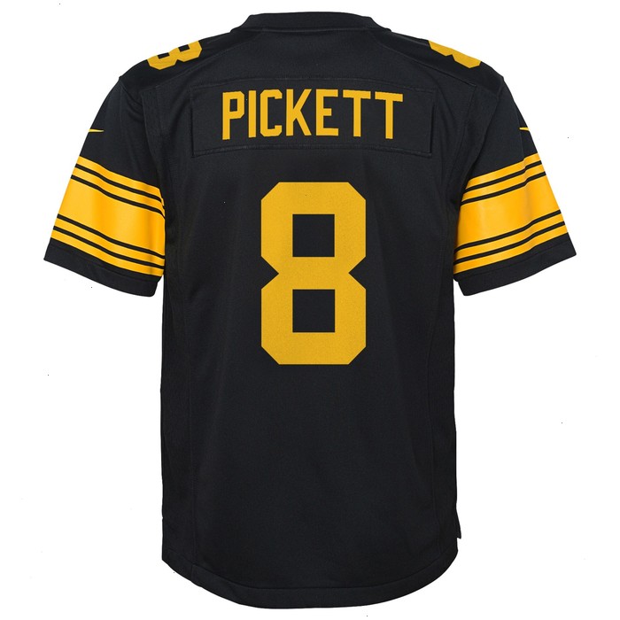 Kenny Pickett Pittsburgh Steelers Nike Youth Game Jersey - Black