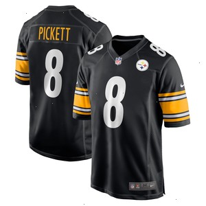 Kenny Pickett Pittsburgh Steelers Nike Youth Game Jersey - Black V2