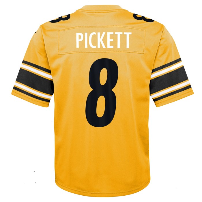 Kenny Pickett Pittsburgh Steelers Nike Youth Inverted Game Jersey - Gold