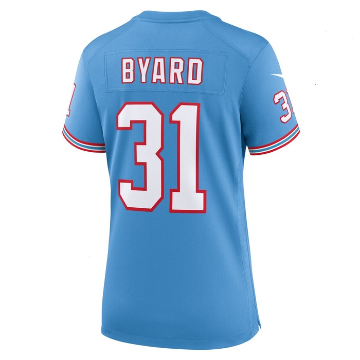 Kevin Byard Tennessee Titans Nike Women's Oilers Throwback Player Game Jersey - Light Blue