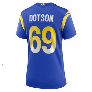 Kevin Dotson Los Angeles Rams Nike Women's Game Jersey - Royal