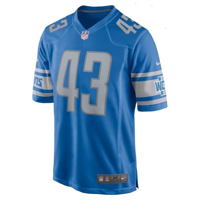 Khalil Dorsey Detroit Lions Nike Home Game Player Jersey - Blue