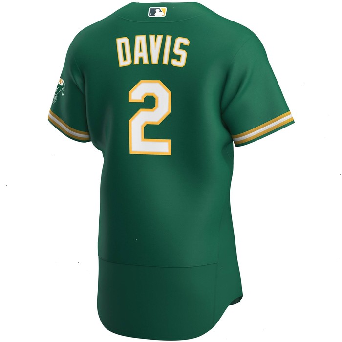 Khris Davis Oakland Athletics Nike Alternate Authentic Player Jersey - Kelly Green