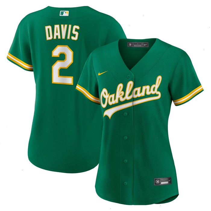 Khris Davis Oakland Athletics Nike Women's Alternate Replica Player Jersey - Green