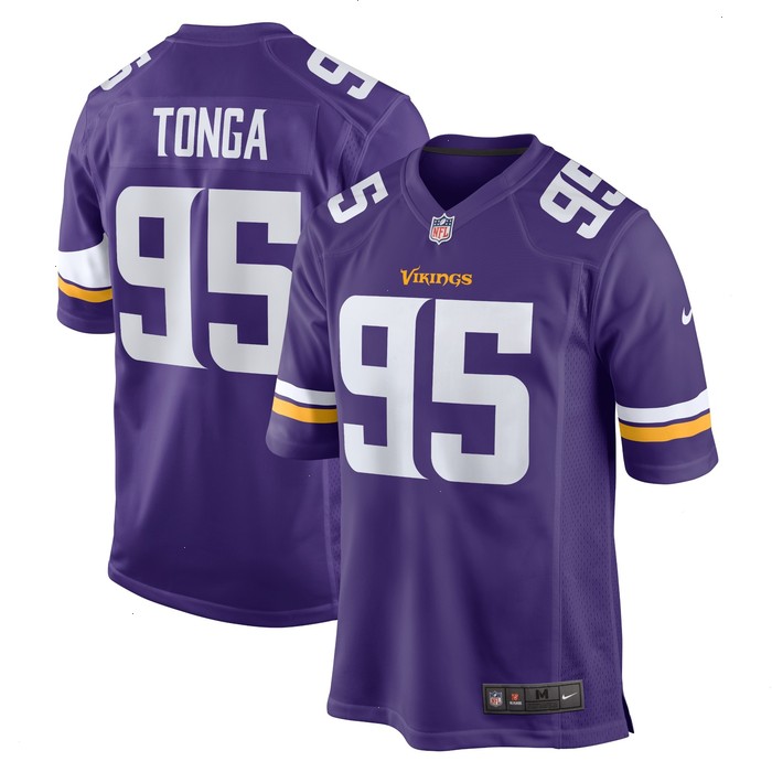 Khyiris Tonga Minnesota Vikings Nike Home Game Player Jersey - Purple