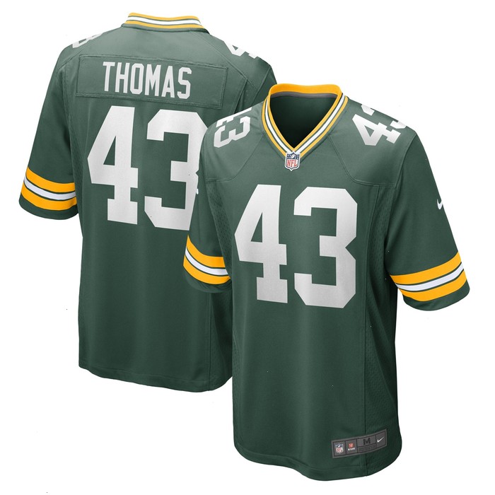 Kiondre Thomas Green Bay Packers Nike Game Player Jersey - Green