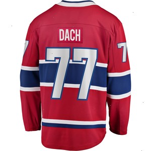 Kirby Dach Montreal Canadiens Fanatics Branded Home Breakaway Player Jersey - Red