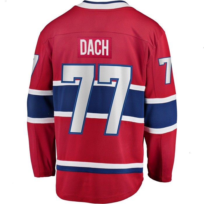 Kirby Dach Montreal Canadiens Fanatics Branded Home Breakaway Player Jersey - Red