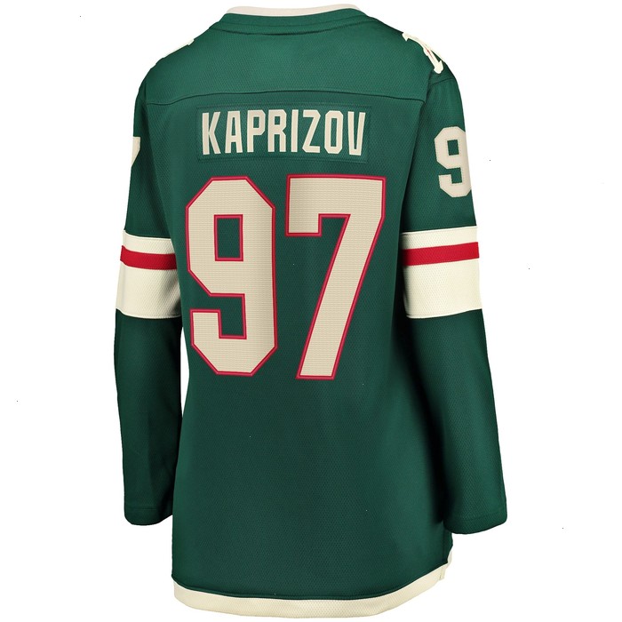 Kirill Kaprizov Minnesota Wild Fanatics Branded Women's Home Premier Breakaway Player Jersey - Green