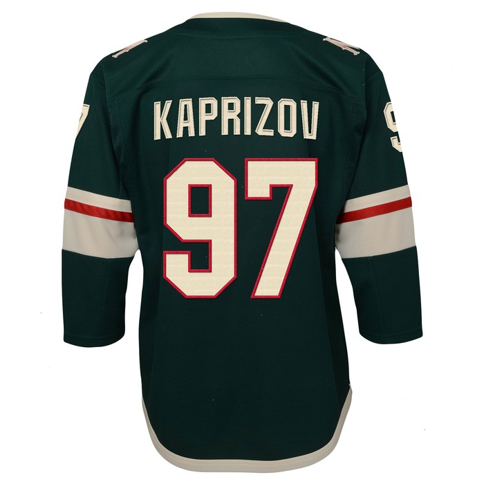 Kirill Kaprizov Minnesota Wild Youth Home Premier Player Jersey - Green