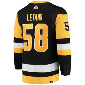 Kris Letang Pittsburgh Penguins adidas Home Primegreen Authentic Pro Player Jersey - Black