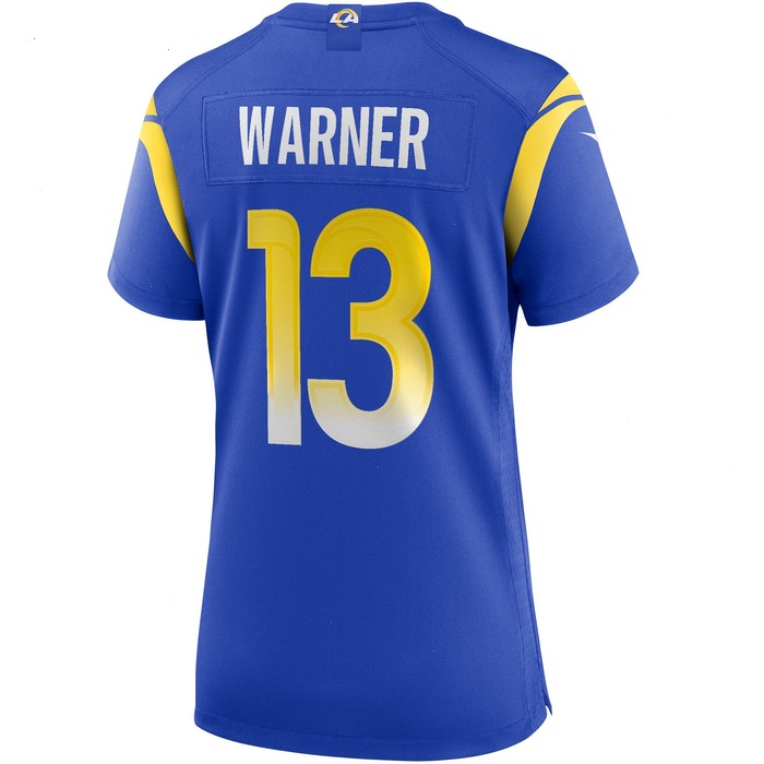 Kurt Warner Los Angeles Rams Nike Women's Game Retired Player Jersey - Royal