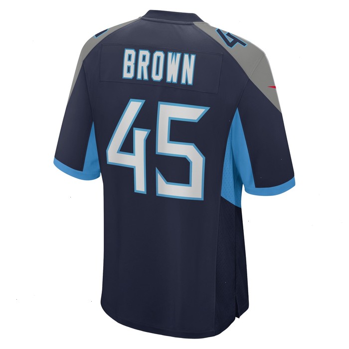 Kyron Brown Tennessee Titans Nike Home Game Player Jersey - Navy