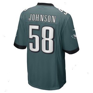 Kyron Johnson Philadelphia Eagles Nike Game Player Jersey - Midnight Green