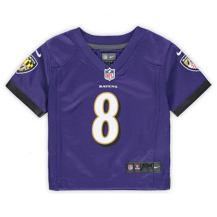 Lamar Jackson Baltimore Ravens Nike Infant Game Jersey - Purple