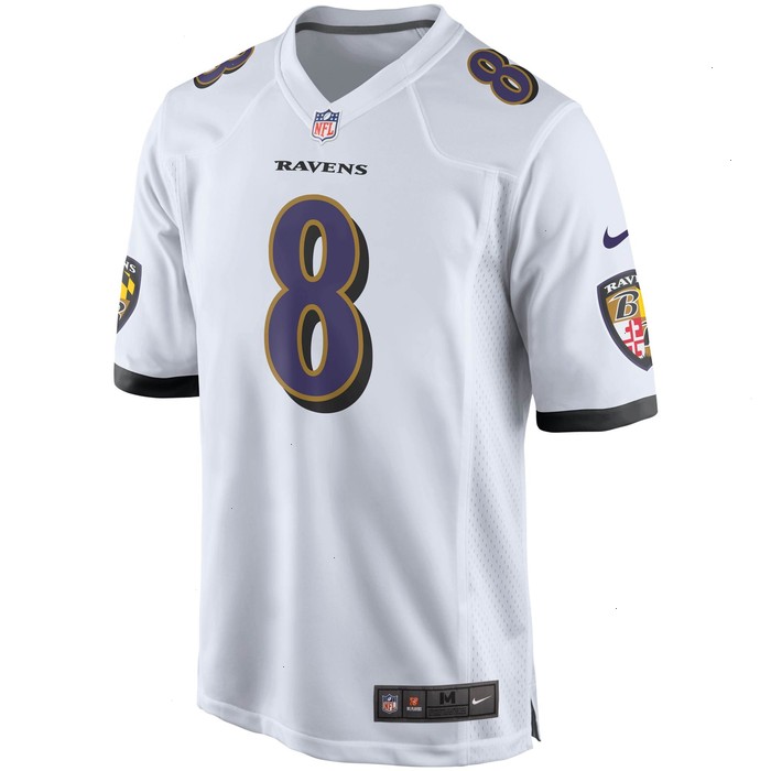 Lamar Jackson Baltimore Ravens Nike Player Game Jersey - White