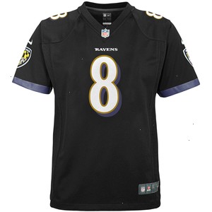 Lamar Jackson Baltimore Ravens Nike Youth Game Jersey - Black