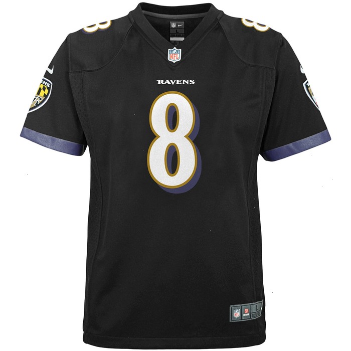 Lamar Jackson Baltimore Ravens Nike Youth Game Jersey - Black