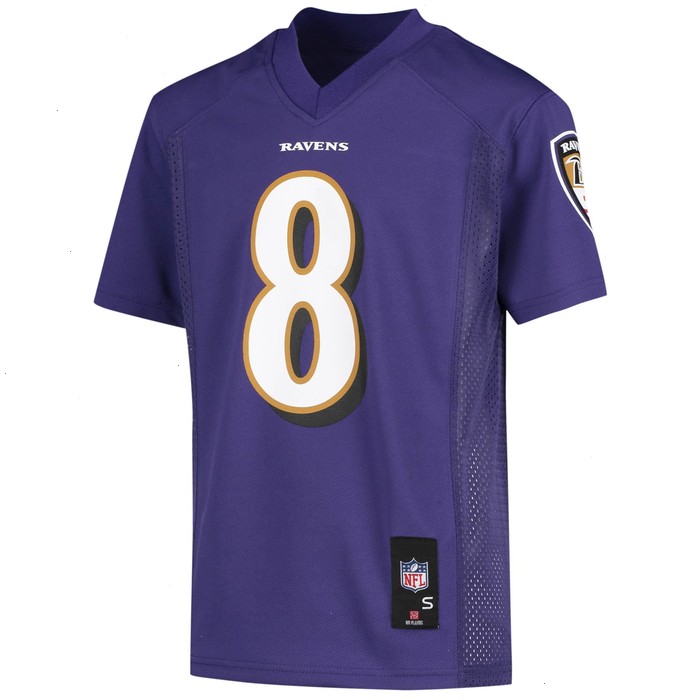 Lamar Jackson Baltimore Ravens Youth Replica Player Jersey - Purple