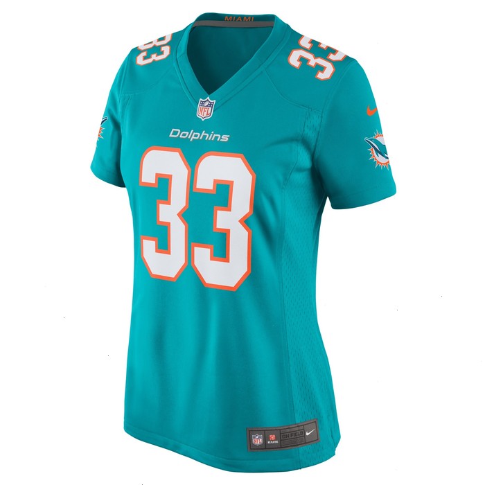 Lamical Perine Miami Dolphins Nike Women's Home Game Player Jersey - Aqua