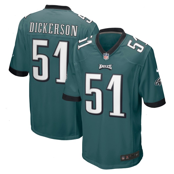 Landon Dickerson Philadelphia Eagles Nike Game Jersey - Midnight Green