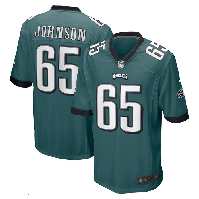 Lane Johnson Philadelphia Eagles Nike Game Jersey - Midnight Green