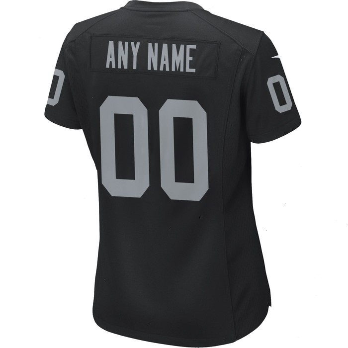 Las Vegas Raiders Nike Women's Custom Game Jersey - Black