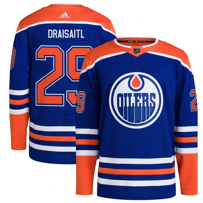 Leon Draisaitl Edmonton Oilers adidas Home Primegreen Authentic Pro Player Jersey - Royal