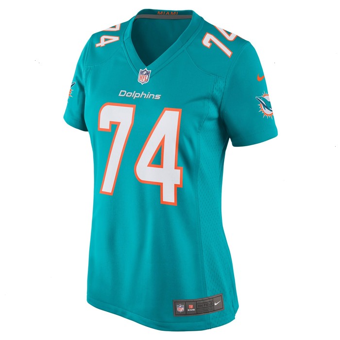 Liam Eichenberg Miami Dolphins Nike Women's Game Jersey - Aqua