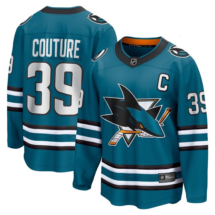 Logan Couture San Jose Sharks Fanatics Branded Home Premier Breakaway Player Jersey - Teal