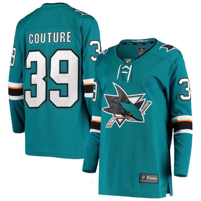 Logan Couture San Jose Sharks Fanatics Branded Women's Breakaway Home Player Jersey - Teal