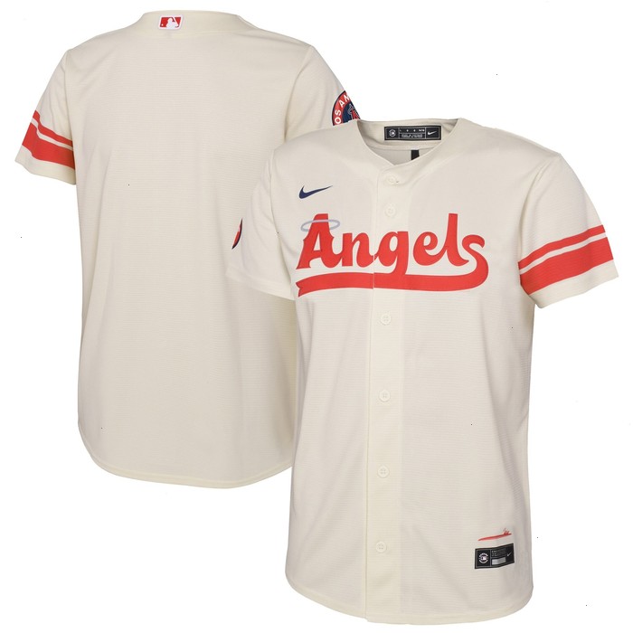 Los Angeles Angels Nike Preschool 2022 City Connect Replica Jersey - Cream