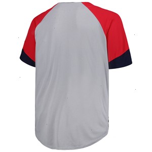  Los Angeles Angels Profile Big & Tall Colorblock Team Fashion Jersey - Gray