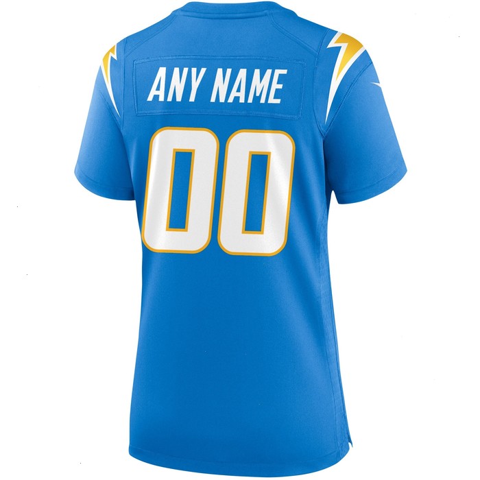 Los Angeles Chargers Nike Women's Custom Game Jersey - Powder Blue