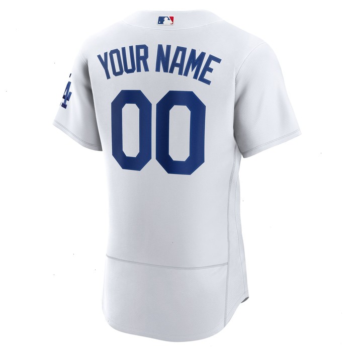 Los Angeles Dodgers Nike Home Authentic Custom Patch Jersey - White