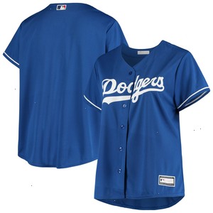 Los Angeles Dodgers Women's Plus Size Sanitized Replica Team Jersey - Royal