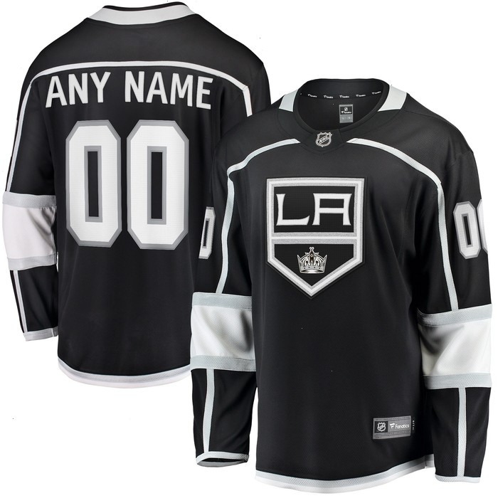 Los Angeles Kings Fanatics Branded 2020/21 Home Breakaway Custom Jersey - Black