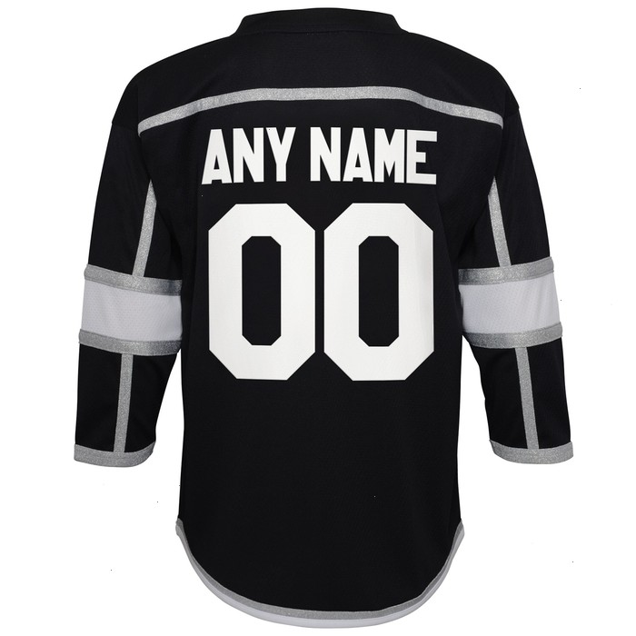 Los Angeles Kings Youth Home Replica Custom Jersey - Black