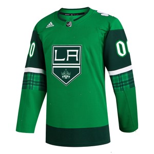 Los Angeles Kings adidas St. Patrick's Day Authentic Custom Jersey - Kelly Green