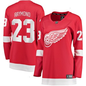 Lucas Raymond Detroit Red Wings Fanatics Branded Women's Home Breakaway Player Jersey - Red