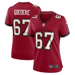 Luke Goedeke Tampa Bay Buccaneers Nike Women's Game Player Jersey - Red