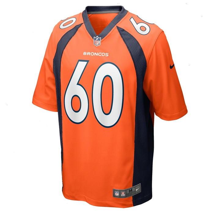 Luke Wattenberg Denver Broncos Nike Game Player Jersey - Orange