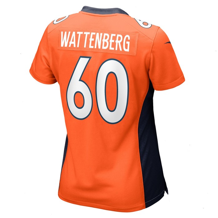 Luke Wattenberg Denver Broncos Nike Women's Game Player Jersey - Orange