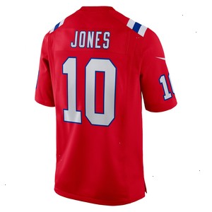 Mac Jones New England Patriots Nike Alternate Game Jersey - Red